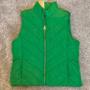 MICHAEL Michael Kors Vibrant Green Quilted Vest